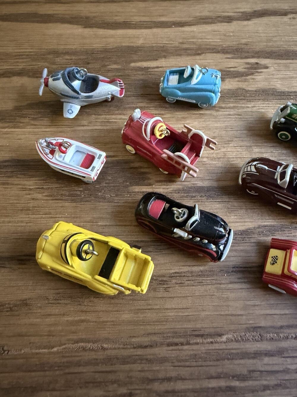 Vintage 1990s Hallmark Keepsake Mini Ornaments Kiddie Car Classics Lot Of 9